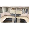 Image 4 : 4 DESKS WITH CUBICLE WALLS OFFICE WORK SPACE SYSTEM