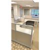 Image 3 : 2 DESKS WITH CUBICLE WALLS OFFICE WORK SPACE SYSTEM