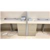 Image 2 : 2 DESKS WITH CUBICLE WALLS OFFICE WORK SPACE SYSTEM