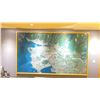 Image 1 : LARGE WOOD FRAMED MAP OF VANCOUVER/LOWER MAINLAND BRITISH COLUMBIA