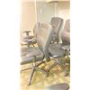 Image 3 : GROUP OF 4 BLACK LEATHER EXECUTIVE OFFICE CHAIRS