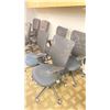 Image 2 : GROUP OF 4 BLACK MESH BACK ADJUSTABLE OFFICE CHAIRS