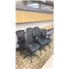 Image 2 : GROUP OF 6 BLACK MESH BACK ADJUSTABLE OFFICE CHAIRS