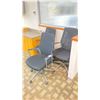 Image 2 : GROUP OF 3 BLACK & CHROME WITH MESH BACK ADJUSTABLE OFFICE CHAIRS