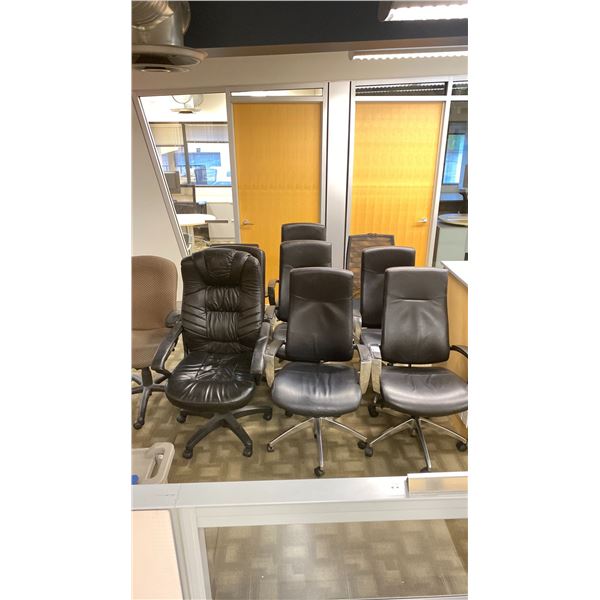 GROUP OF 11 ASSORTED OFFICE CHAIRS *SOME MINOR CONDITION ISSUES PRESENT*