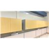 Image 2 : 3 NATURAL FINISH WALL MOUNT OFFICE CABINETS APPROX. (2) 53" X 16" X 14" (1) 40" X 16" X 14"
