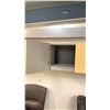 Image 3 : 5 NATURAL FINISH WALL MOUNT OFFICE CABINETS APPROX. (1) 96" X 16" X 14" (2) 78" X 16" X 14"