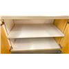 Image 3 : GROUP OF 3 ASSORTED OFFICE CABINETS - (2) GREY & NATURAL APPROX. 4FT ACROSS X 2FT WIDE X 3FT HIGH