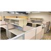 Image 3 : 8 DESKS WITH CUBICLE WALLS OFFICE WORK STATION SYSTEM