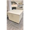 Image 2 : TWO TONE GREY LAMINATED TOP DOUBLE SIDED STORAGE OFFICE CABINET
