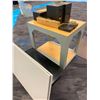 Image 2 : MOBILE HEAVY DUTY WORK CART/3 SPEAKERS/SHERBOURN CONTROLLER & SMALL BLACK TABLE