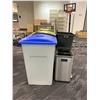 Image 3 : GROUP OF 4 COLOR CODED ASSORTED RECYCLING BINS