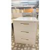 Image 2 : 2 GLOBAL 3 DRAWER LATERAL FILING CABINETS WITH FITTED LAMINATE TABLE TOP
