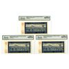 Image 1 : Bohemia & Moravia. Protectorate of Bohemia & Moravia, 1940, Sequential Specimen Banknote Trio.