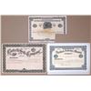 Image 1 : Canada. Proof Stock Certificate Trio, ND (xa.1880-1900s) by Canada Bank Note Co., Montreal.