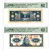 Image 1 : China. Central Bank of China, 1945, Front and Back Specimen Pair.