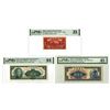Image 1 : China. Various Issuers, 1937 to 1949, Issued Banknote Trio.