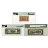 Image 2 : China. Various Issuers, 1937 to 1949, Issued Banknote Trio.