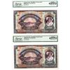 Image 1 : Czechoslovakia. Republic of Czechoslovakia, 1920, Specimen Banknote Pair.