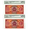 Image 1 : Czechoslovakia. National Bank of Czechoslovakia, 1929, Specimen Banknote Pair.