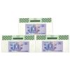 Image 2 : Egypt. Central Bank of Egypt, 2007, All "Top Pop" Sequential Issued Banknote Trio.