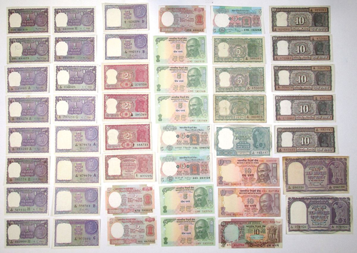 Old Notes Rbi Collection India. Reserve Bank of India, 1957 to ND (2000s), Issued Banknote ...
