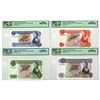 Image 1 : Mauritius. Bank of Mauritius, ND (1978), Collector Series Specimen Banknote Quartet.