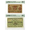 Image 1 : Russia. Azerbaijan Socialist Soviets Republic, 1920 and 1921, Issued Banknote Pair.