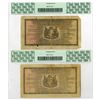 Image 2 : South Africa. Reserve Bank of South Africa, 1942 and 1946, Issued Banknote Pair.