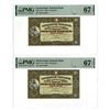 Image 1 : Switzerland. Swiss National Bank, 1952, Sequential Issued Banknote Pair.