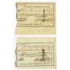 Image 1 : CT. Connecticut Pay-Table Office, 1785 Tax Warrant Pair