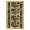 Image 1 : LA. Canal Bank, ND (1830s to 1840s), Uncut Sheet of Obsolete Banknotes.