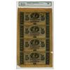 Image 1 : LA. Louisiana. Citizens' Bank of Louisiana, ND (1830 to 1840s), Uncut Sheet of Banknotes.