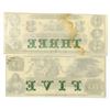 Image 2 : RI. New England Commercial Bank, ca. 1850-70s Remainder Banknote Pair