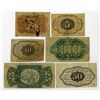 Image 2 : Washington D.C., U.S. Fractional Postage Currency Group of 6, ca.1862-63