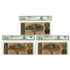 Image 1 : VA. C.S.A., February 17, 1864, $5, T-69, Issued Banknote Trio.
