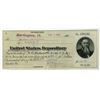 Image 1 : U. S. Depositary, 1905, "WAR" Draft or Check payable in Vermont.