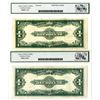 Image 2 : U.S. Silver Certificate, $1, Series of 1923, Fr. #237Issued Banknote Pair.