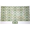 Image 2 : U.S. Note - Legal Tender, $5, Series of 1953B and 1953C, Issued Group of 31 Banknotes.