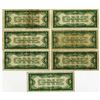 Image 2 : U.S. Silver Certificate, $1, Series of 1928A, Fr.# 1601, Issued Group of 7 Banknotes.