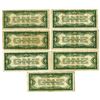 Image 2 : U.S. Silver Certificate, $1, Series of 1928B, Fr.# 1602, Issued Group of 7 Banknotes.