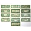 Image 2 : U.S. $1 Silver Certificate Set of 13 Different Varieties, Series of 1928 to Series of 1957B, Issued 