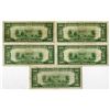 Image 2 : U.S. Federal Reserve Notes, $20, Series of 1928B, Issued Group of 5 Banknotes.