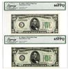 Image 1 : D.C., Federal Reserve Notes, $5, Series of 1934 and 1934C, Issued Banknote Pair.