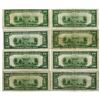 Image 2 : U.S. Federal Reserve Notes, $20, Series of 1934, Issued Group of 8 Banknotes.