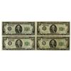 Image 1 : D.C.,  Federal Reserve Notes, $100, Series of 1934, Issued Banknote Quartet.