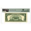 Image 2 : NY., Federal Reserve Note, $5, Fr.#1966-B, Series of 1950E, Issued Banknote.