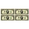 Image 1 : U.S. Federal Reserve Note, $10, Series of 1950B, Fr.#2159-H*, Sequential Group of 4 Issued Banknotes