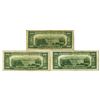 Image 2 : U.S. Federal Reserve Notes, $20, Series of 1950A, Issued Group of 3 Star Notes.