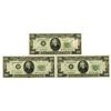 Image 1 : U.S. Federal Reserve Notes, $20, Series of 1950A, Issued Group of 3 Star Notes.